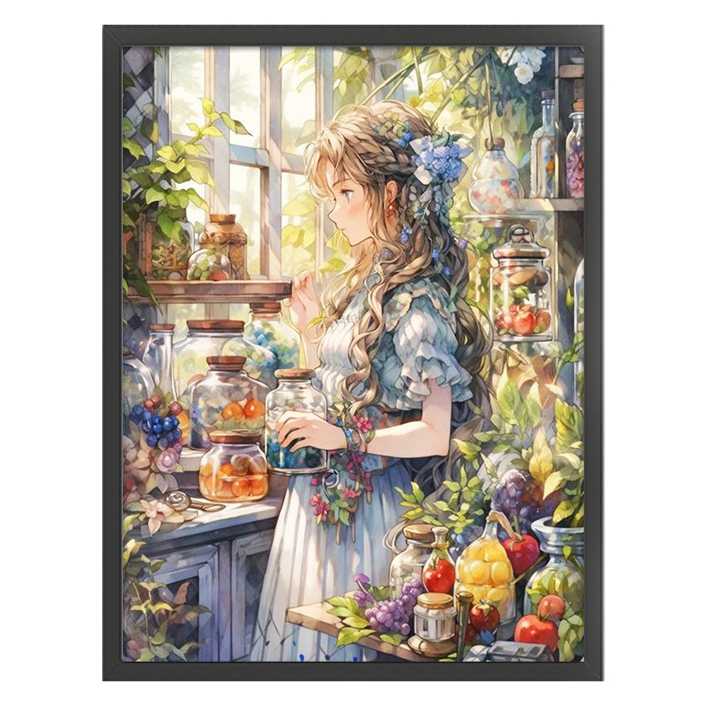 Girl - 11CT Stamped Cross Stitch 50*65CM