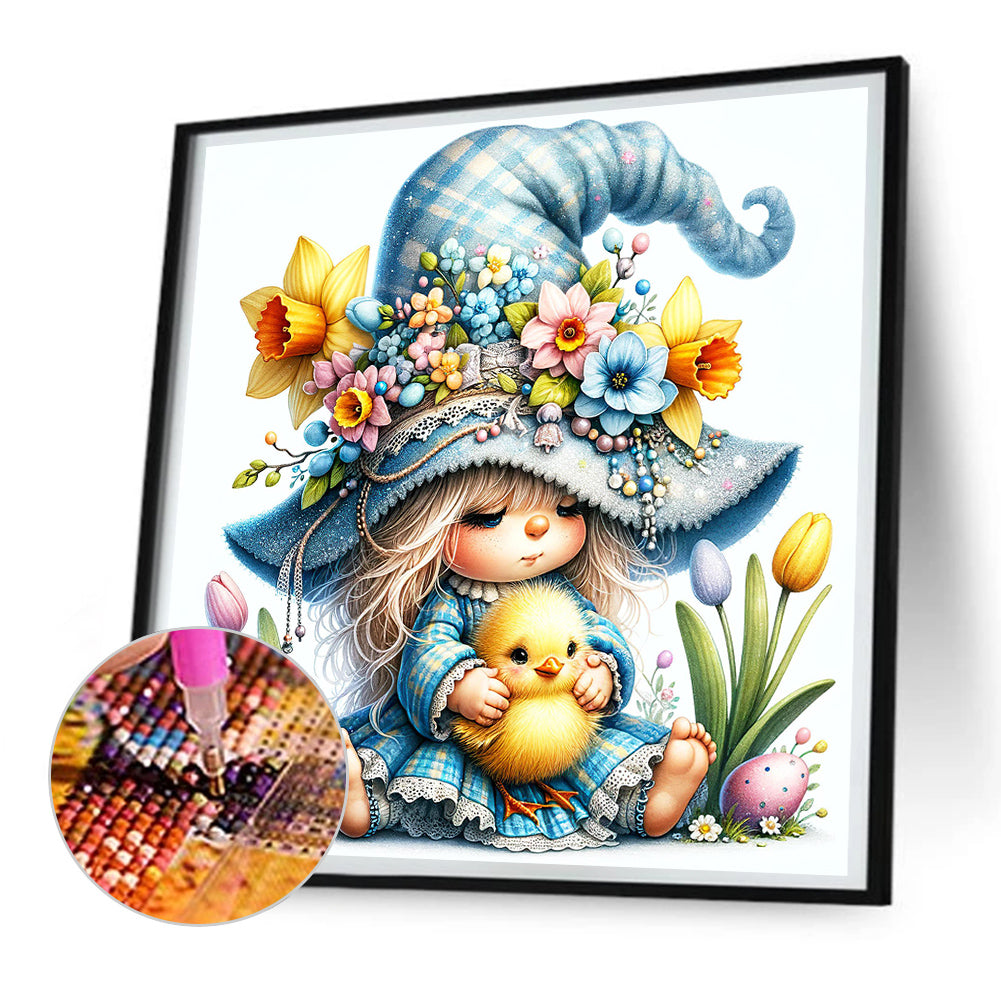 Easter Gnome - Full Round Drill Diamond Painting 30*30CM