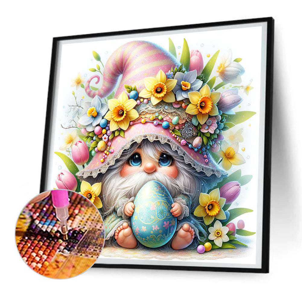 Easter Gnome - Full Round Drill Diamond Painting 30*30CM