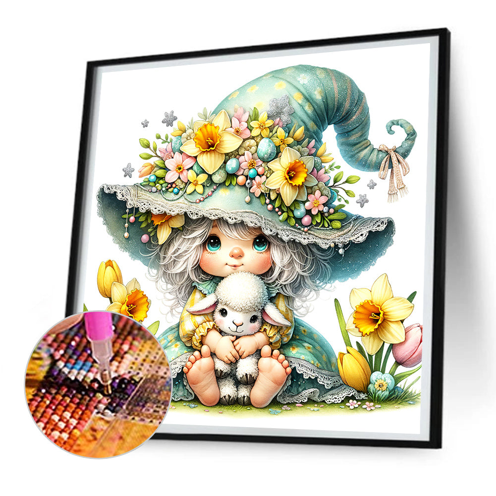 Easter Gnome - Full Round Drill Diamond Painting 30*30CM