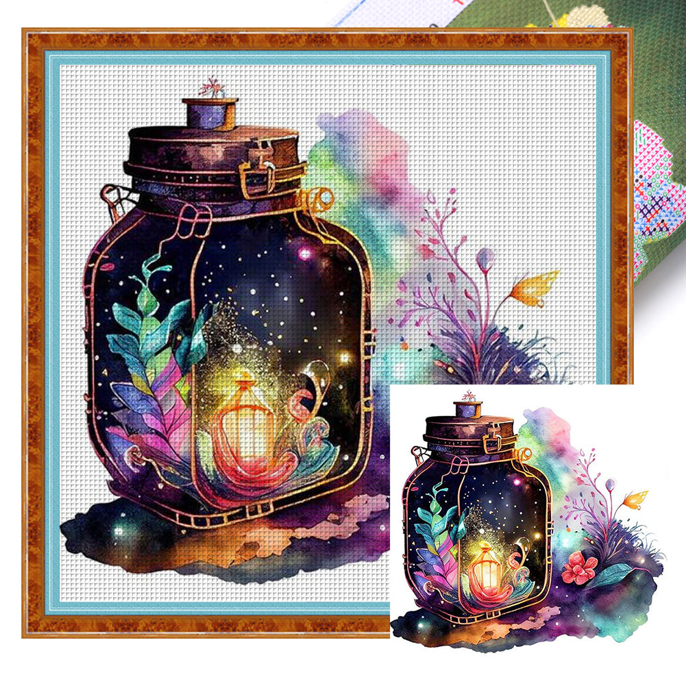 Lantern - 11CT Stamped Cross Stitch 40*40CM