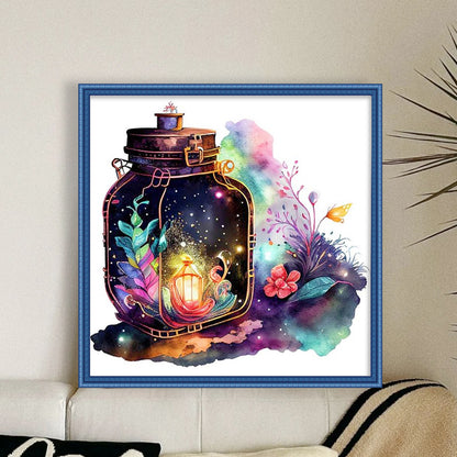 Lantern - 11CT Stamped Cross Stitch 40*40CM