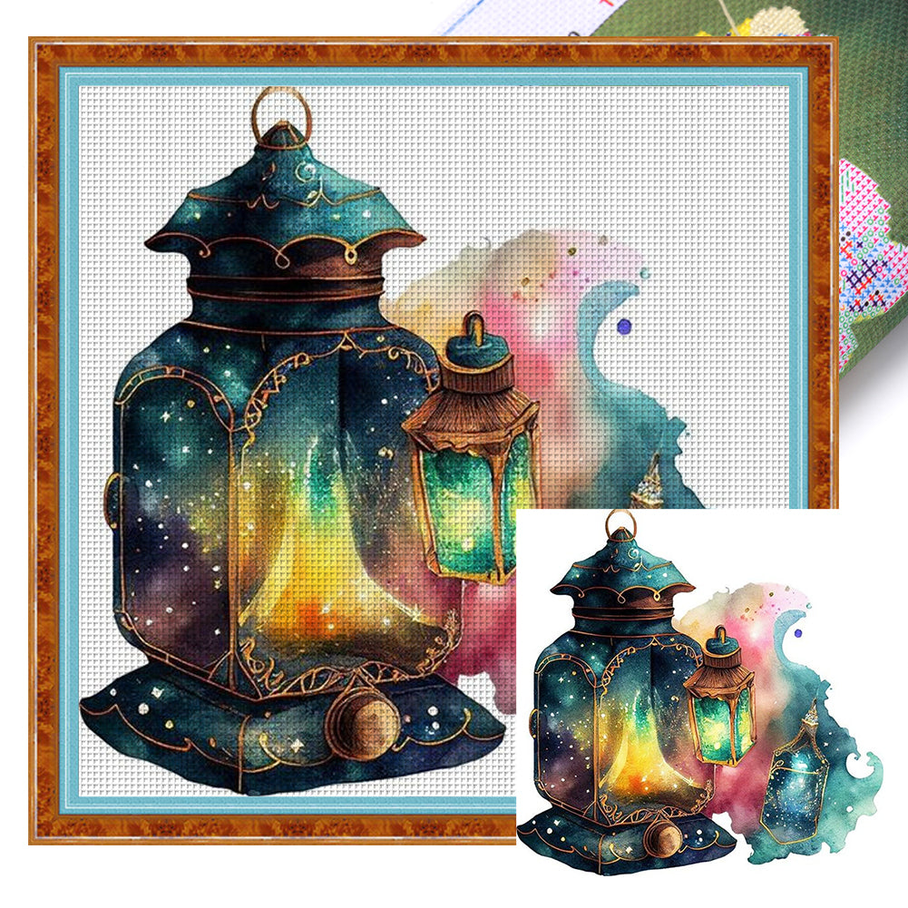 Lantern - 11CT Stamped Cross Stitch 40*40CM