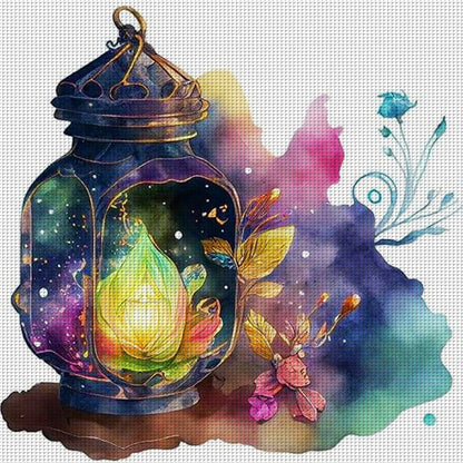 Lantern - 11CT Stamped Cross Stitch 40*40CM