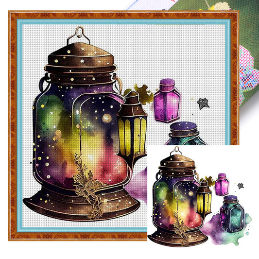 Lantern - 11CT Stamped Cross Stitch 40*40CM