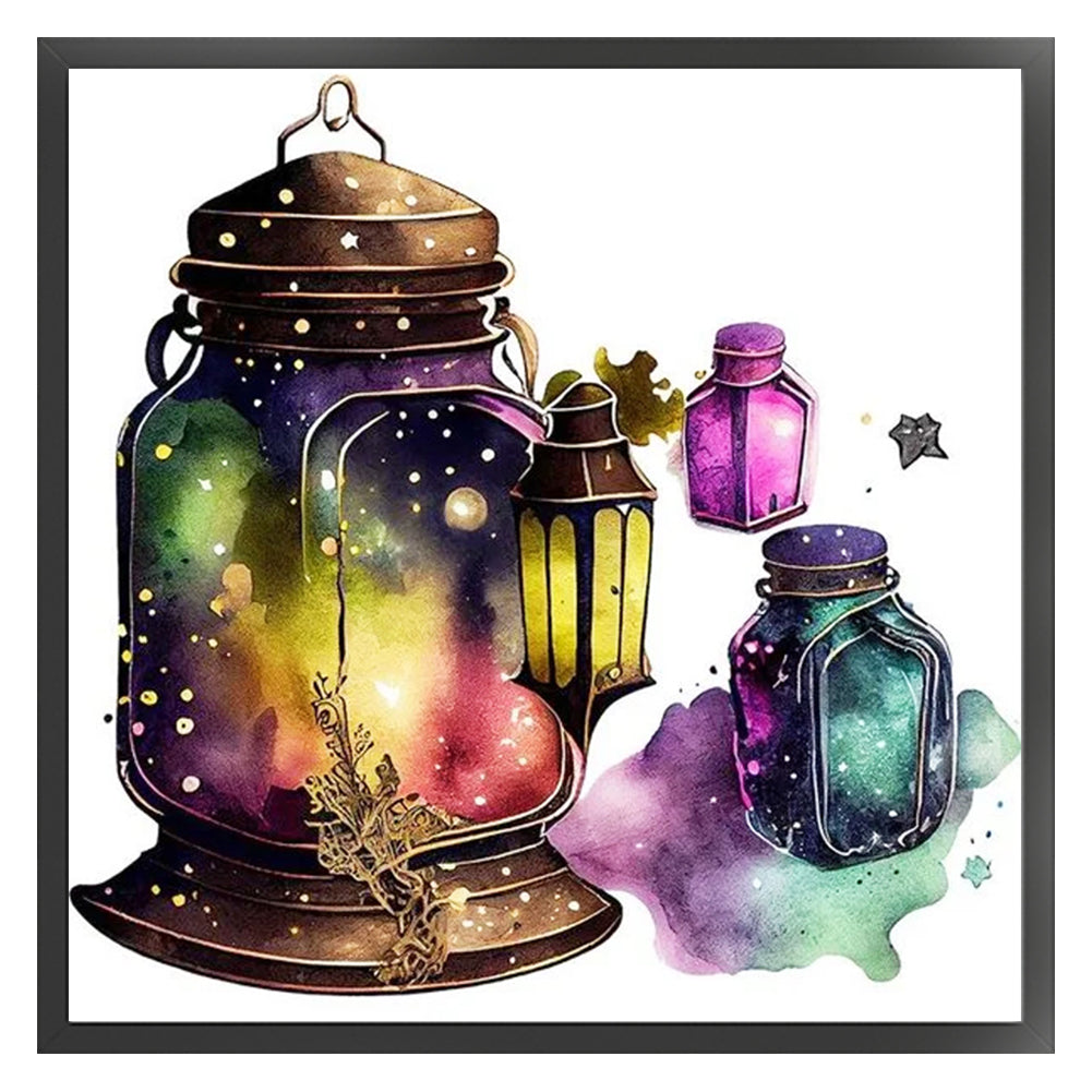 Lantern - 11CT Stamped Cross Stitch 40*40CM