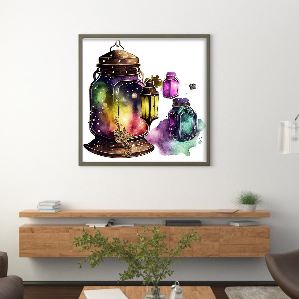 Lantern - 11CT Stamped Cross Stitch 40*40CM