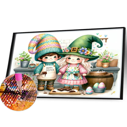 Easter Gnome - Full Round Drill Diamond Painting 40*30CM