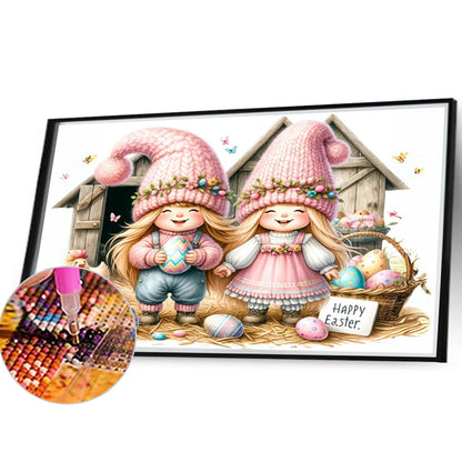 Easter Gnome - Full Round Drill Diamond Painting 40*30CM