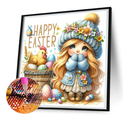 Easter Gnome - Full Round Drill Diamond Painting 30*30CM