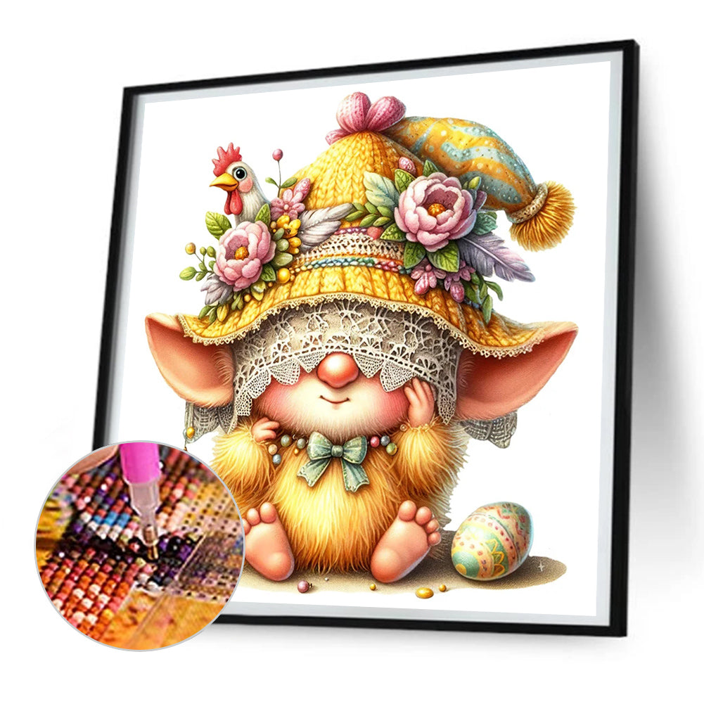 Easter Gnome - Full Round Drill Diamond Painting 30*30CM