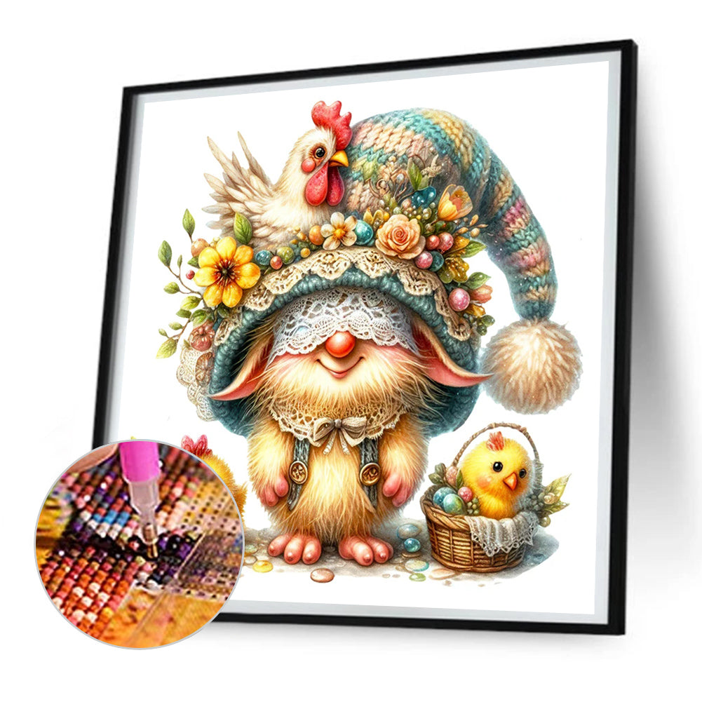 Easter Gnome - Full Round Drill Diamond Painting 30*30CM