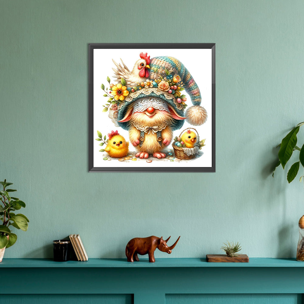 Easter Gnome - Full Round Drill Diamond Painting 30*30CM