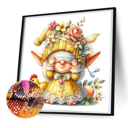 Easter Gnome - Full Round Drill Diamond Painting 30*30CM