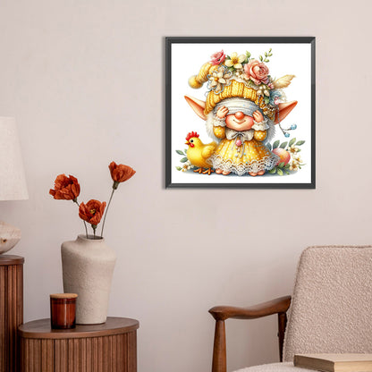 Easter Gnome - Full Round Drill Diamond Painting 30*30CM