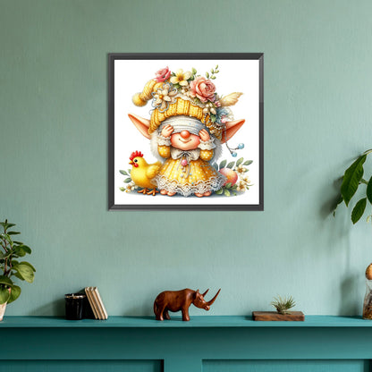 Easter Gnome - Full Round Drill Diamond Painting 30*30CM