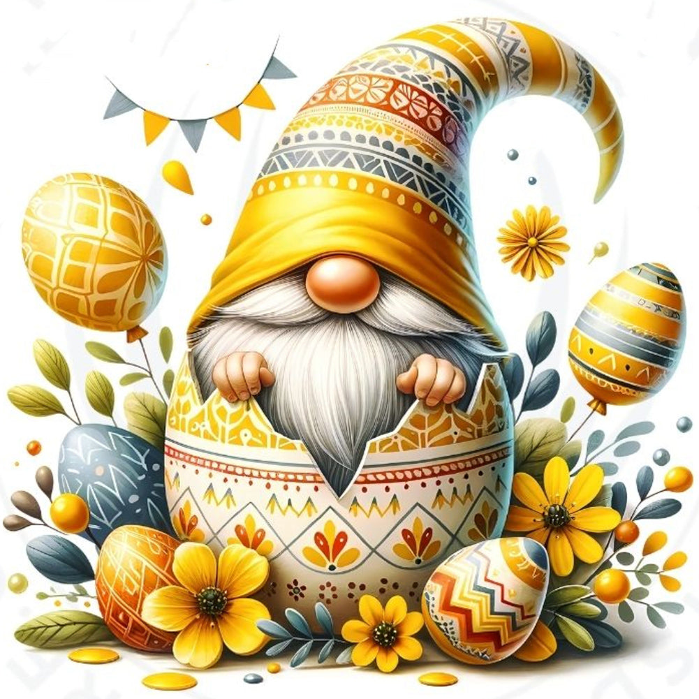 Easter Gnome - Full Round Drill Diamond Painting 30*30CM