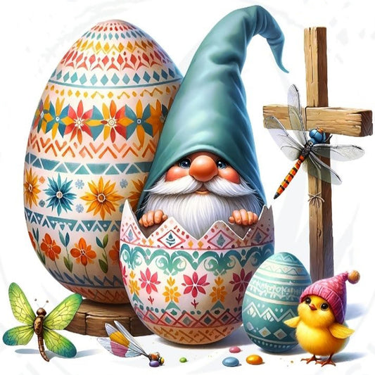 Easter Gnome - Full Round Drill Diamond Painting 30*30CM