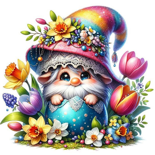 Easter Gnome - Full Round Drill Diamond Painting 30*30CM