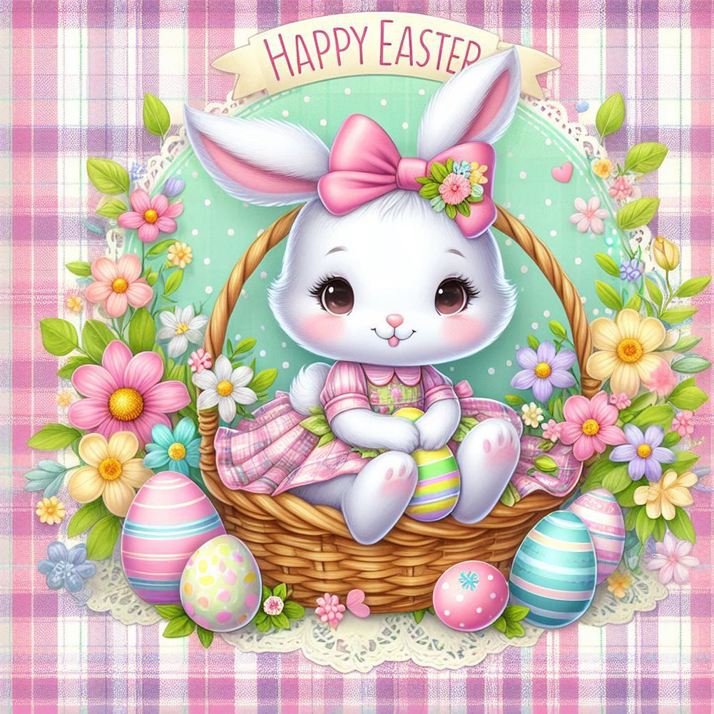 Easter Bunny - Full Round Drill Diamond Painting 30*30CM