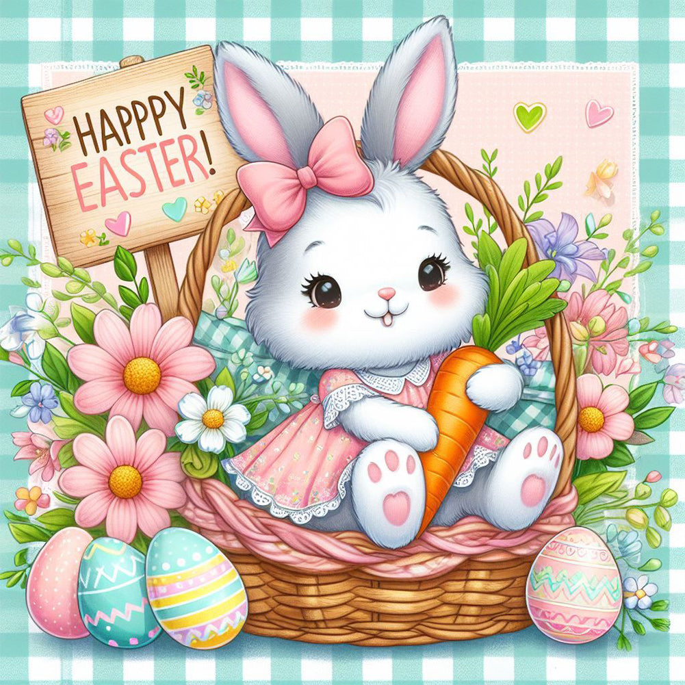 Easter Bunny - Full Round Drill Diamond Painting 30*30CM