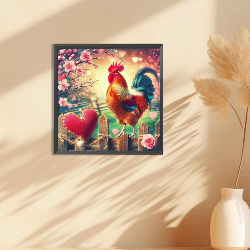 Outdoor Cock - Full Round Drill Diamond Painting 30*30CM