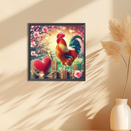 Outdoor Cock - Full Round Drill Diamond Painting 30*30CM
