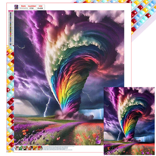 Colorful Clouds - Full Square Drill Diamond Painting 50*60CM