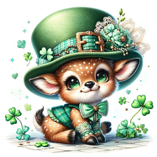 Lucky Deer - Full Round Drill Diamond Painting 30*30CM