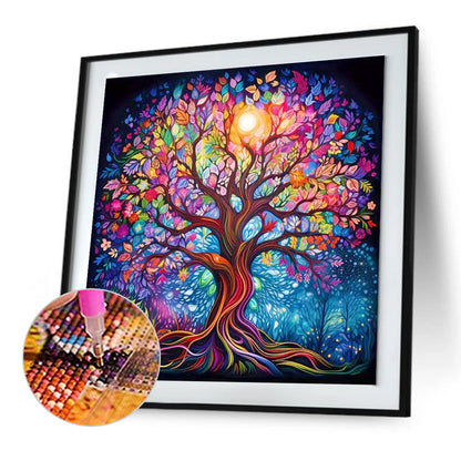 Colorful Tree Of Life - Full Round Drill Diamond Painting 30*30CM