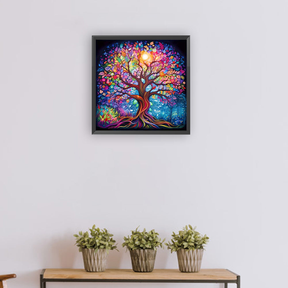 Colorful Tree Of Life - Full Round Drill Diamond Painting 30*30CM