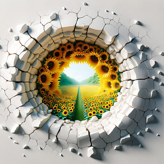 Garden Outside Wall - Full Round Drill Diamond Painting 30*30CM