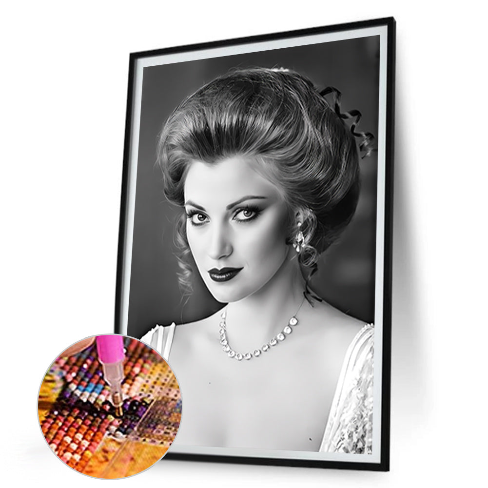 Jane Seymour - Full Round Drill Diamond Painting 30*45CM
