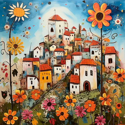 Color House - Full Round Drill Diamond Painting 30*30CM