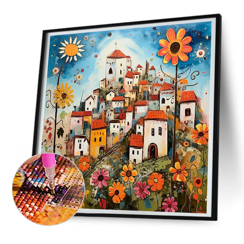 Color House - Full Round Drill Diamond Painting 30*30CM
