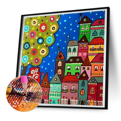 Color House - Full Round Drill Diamond Painting 30*30CM