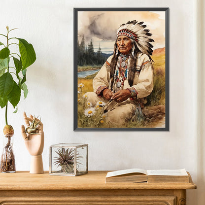 Indian - Full Round Drill Diamond Painting 30*40CM