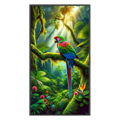 Parrot On Branch - 14CT Stamped Cross Stitch 40*70CM