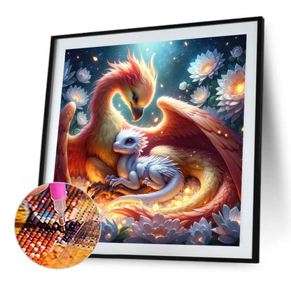 Phoenix And Dragon - Full Round Drill Diamond Painting 40*40CM