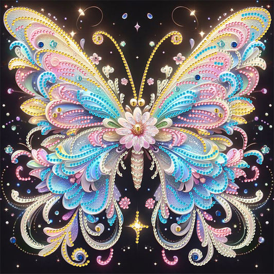 Fluorescent Butterfly - Special Shaped Drill Diamond Painting 30*30CM