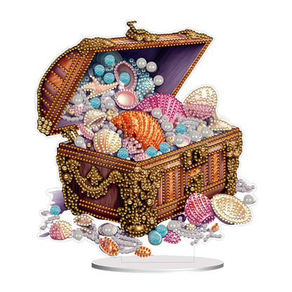 Special Shaped Pearl Seashell Treasure Box Diamond Painting Desktop Ornaments