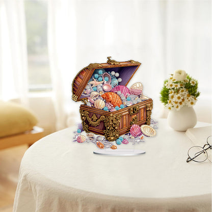 Special Shaped Pearl Seashell Treasure Box Diamond Painting Desktop Ornaments