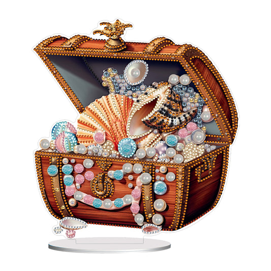 Special Shaped Pearl Seashell Treasure Box Diamond Painting Desktop Ornaments