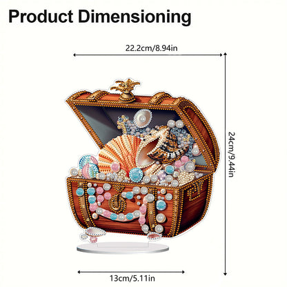 Special Shaped Pearl Seashell Treasure Box Diamond Painting Desktop Ornaments