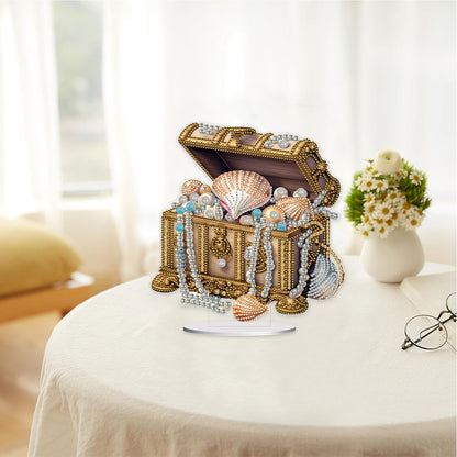 Special Shaped Pearl Seashell Treasure Box Diamond Painting Desktop Ornaments