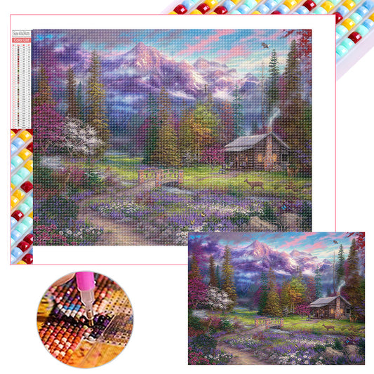 Country Cabin - Full Square Drill Diamond Painting 40*30CM