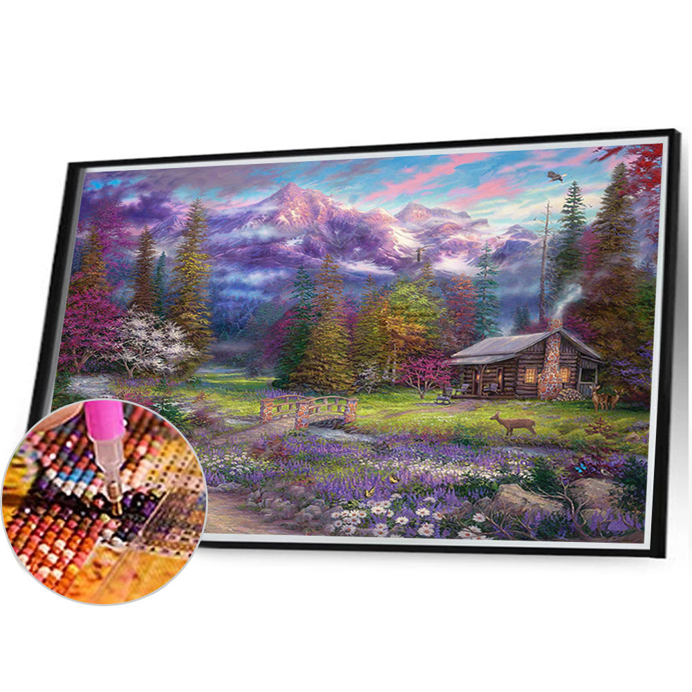 Country Cabin - Full Square Drill Diamond Painting 40*30CM