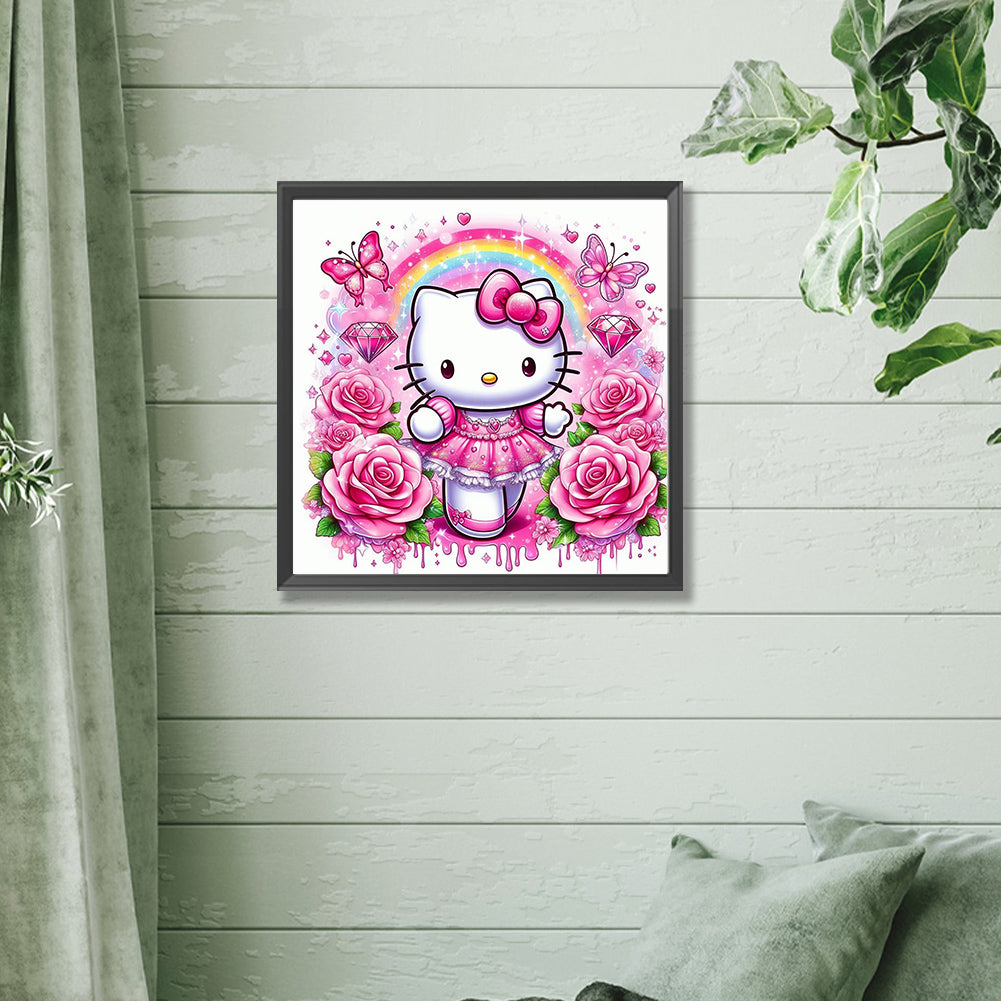 Hello Kitty - Full Square Drill Diamond Painting 30*30CM