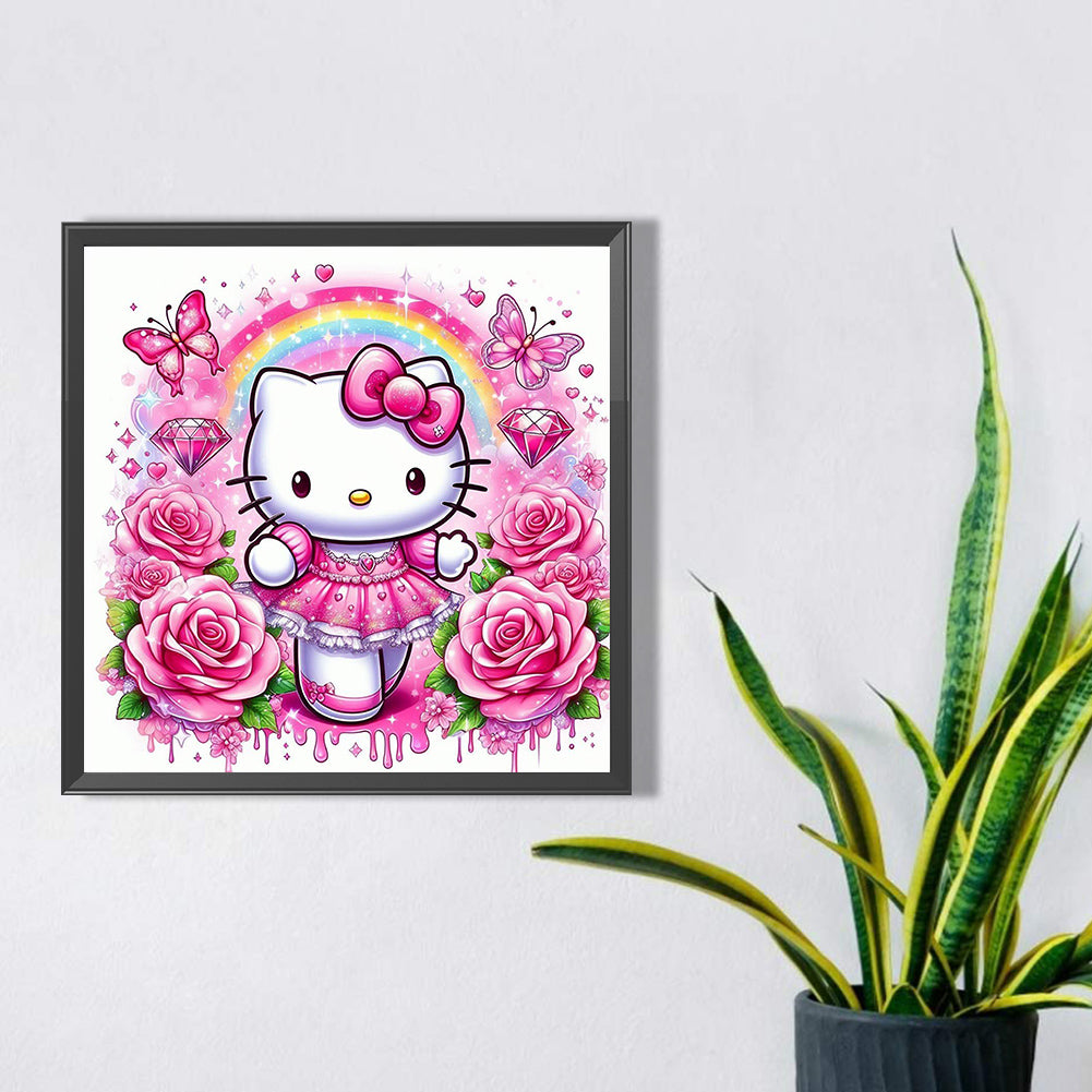 Hello Kitty - Full Square Drill Diamond Painting 30*30CM