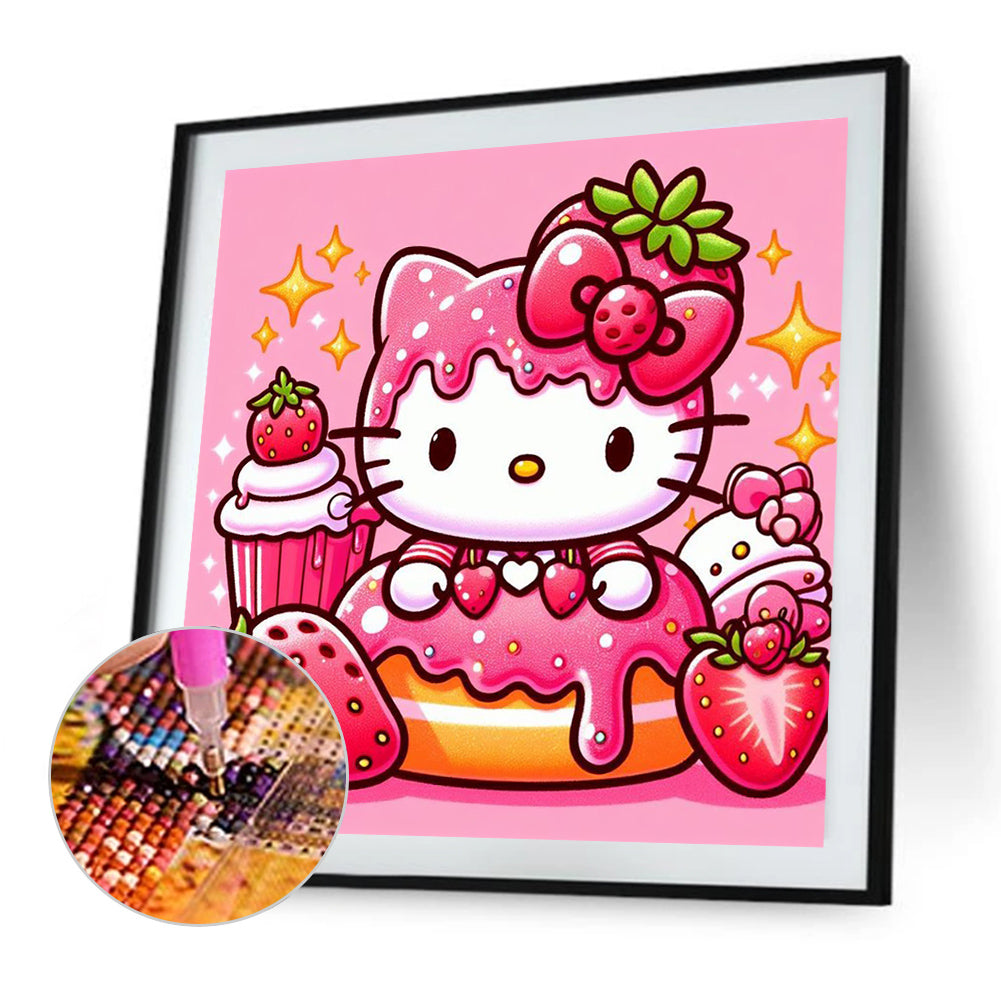 Hello Kitty - Full Square Drill Diamond Painting 30*30CM